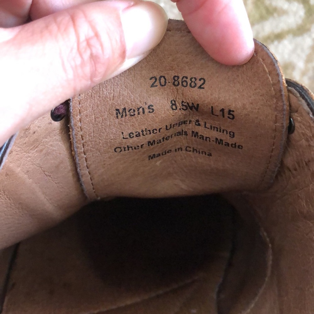 Johnston & Murphy Tan Balmoral Brogue Cap Toe Oxfords Men’s 8.5W L15 - Picture 4 of 7